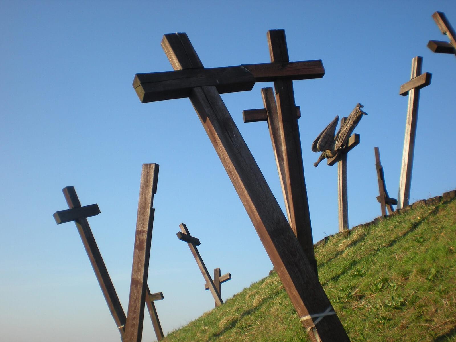 Kreuze auf der Wiese (c) CC0 1.0 - Public Domain (von unsplash.com)