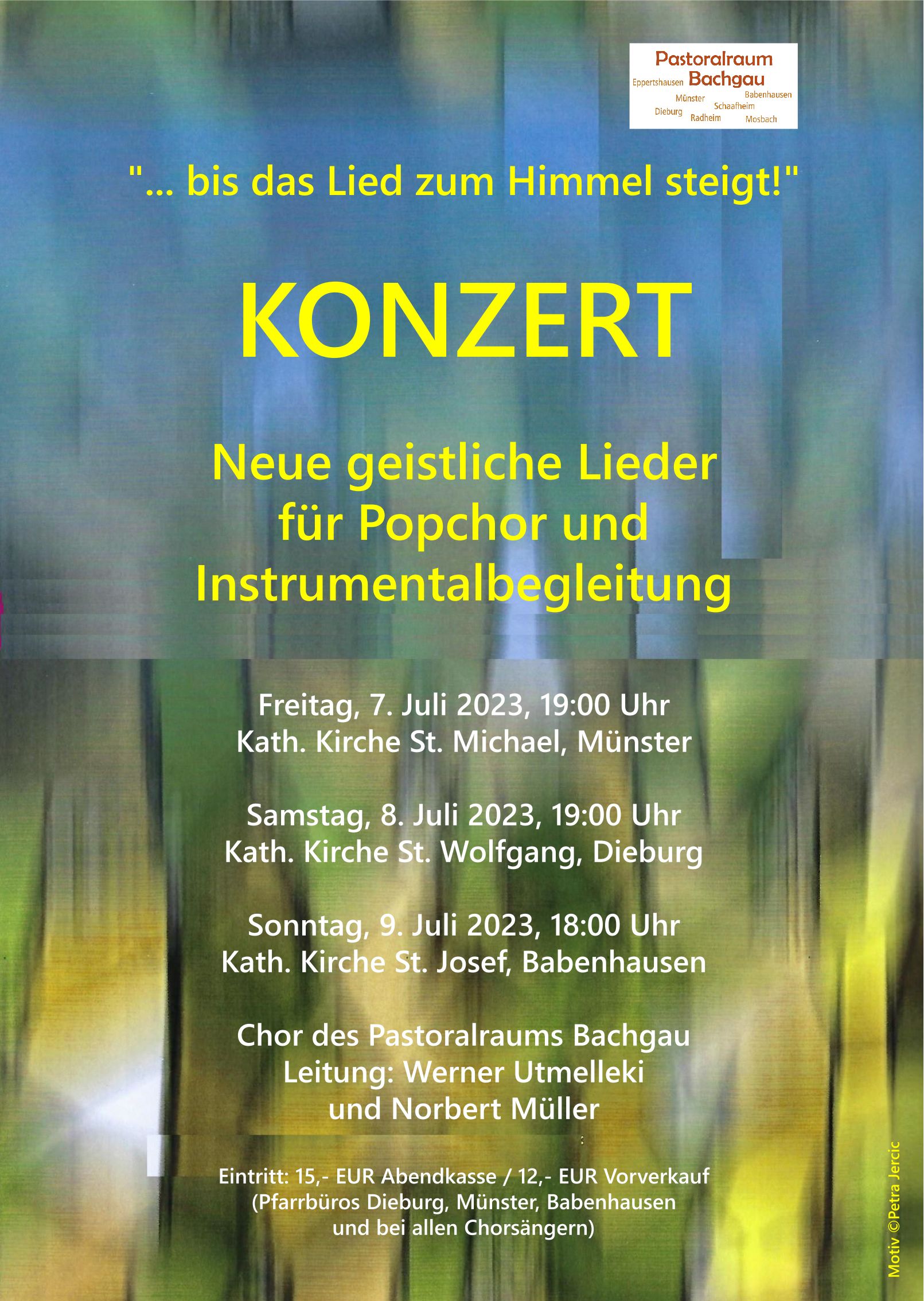 Plakat Konzert Neues Geistliches Lied Juli 2023