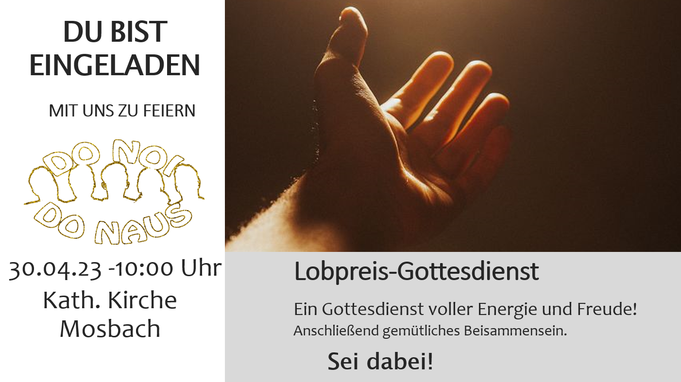 Einladung Lobpreisgottesdienst 30 04