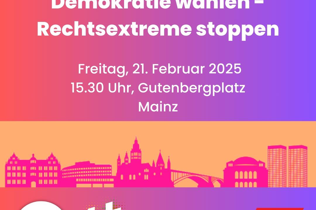 Aufruf Demokratie wählen - Kundgebung 21.2.2025