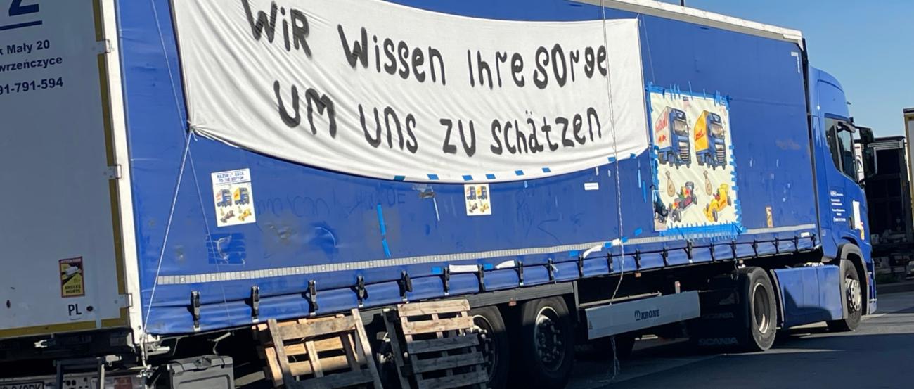 Fahrer-Streik in Gräfenhausen