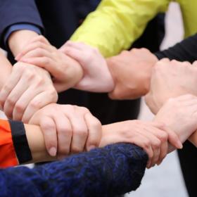 Zusammenhalt Team gemeinsam