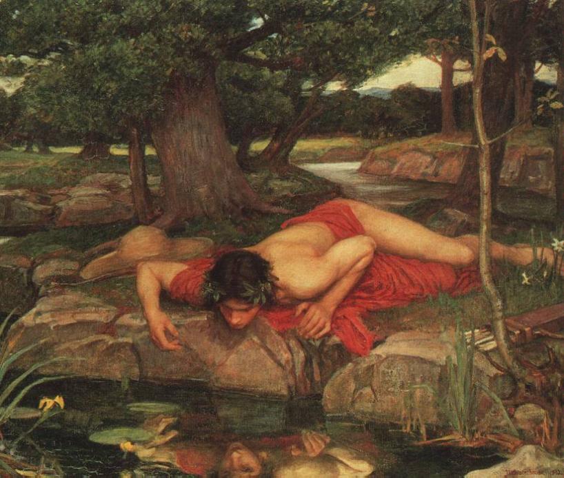 Echo und Narziss, John W. Waterhouse, 1903 aus Roeske: 2022, Abb. 52.