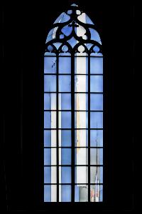 Schreiter Fenster I Dom, Mainz copyright KMH 2007-10-04 (c) Dom Mainz, Sakramentskapelle, rechtes Fenster Schreiter Fenster I Dom, Mainz copyright KMH 2007-10-04
