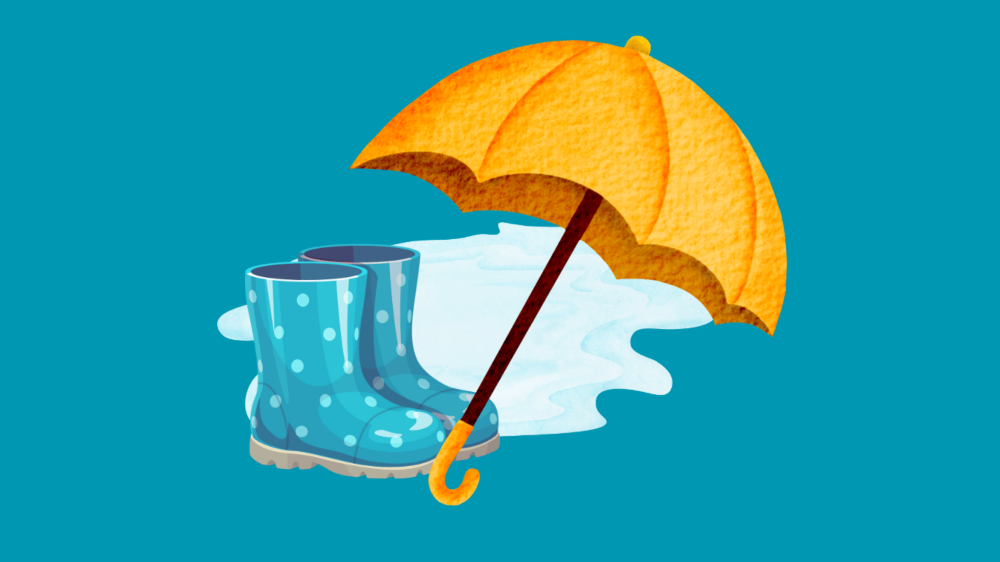 Pfütze_und_Regenschirm