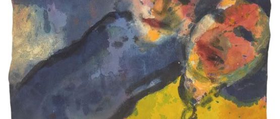 Emil Nolde, Glückliches Paar (Happy Couple,1930-50, Aquarell, 17.5 x 18.5 cm-a3d249b2