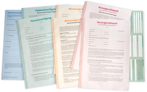 Vorsogeverfügungen-Formulare