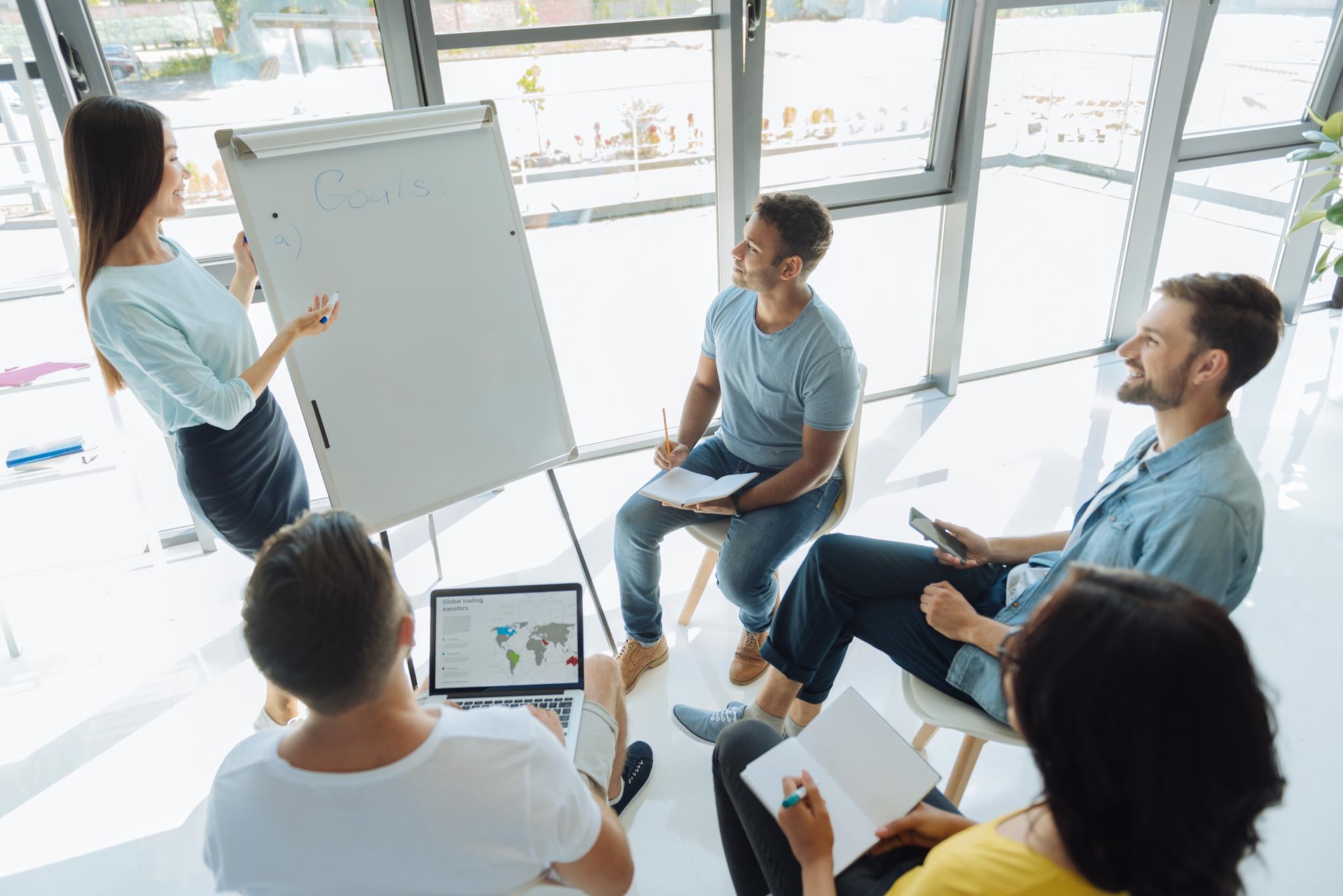 Präsentation am Whiteboard