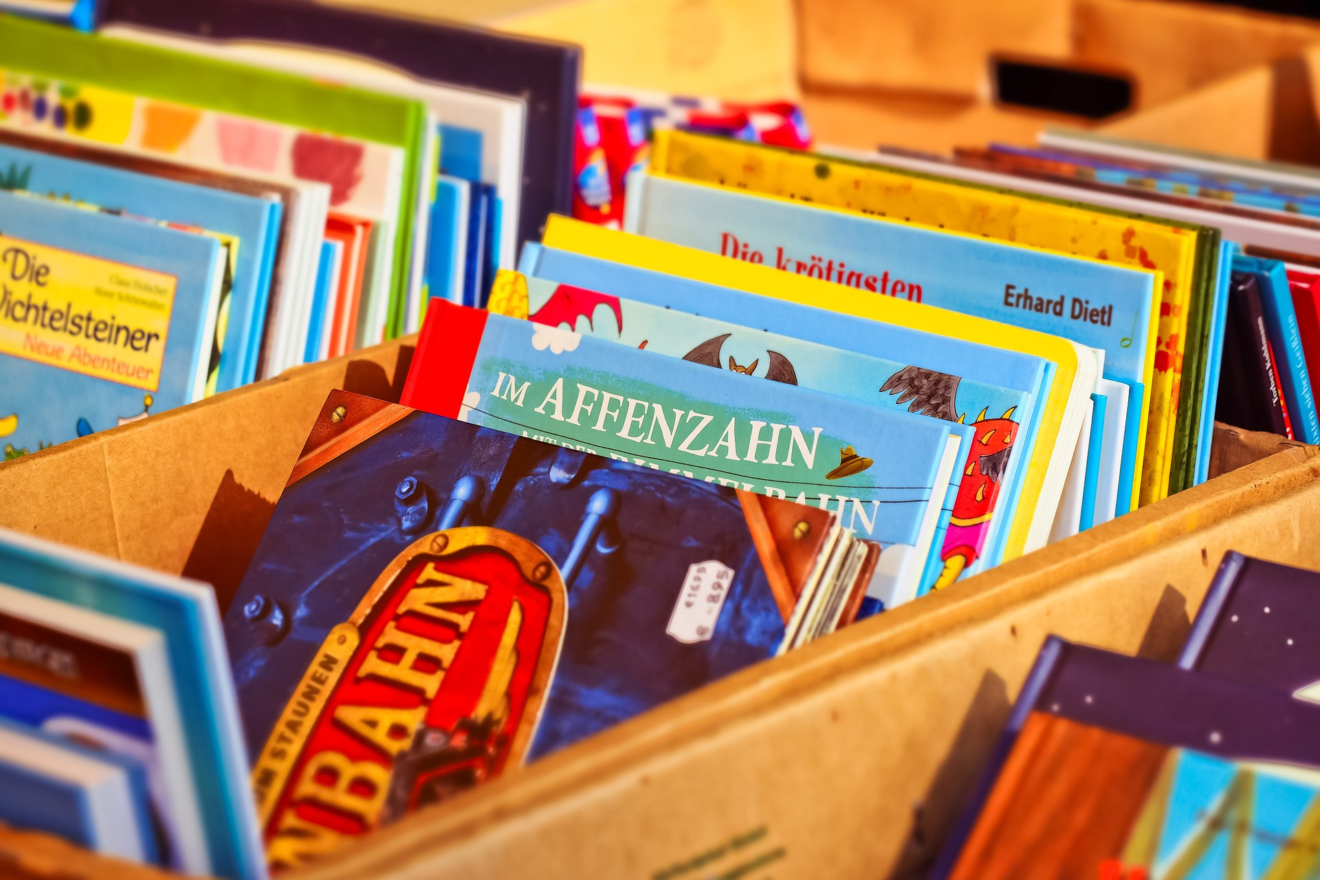 Sachbücher für Kinder (c) Michael Gaida auf Pixabay.com