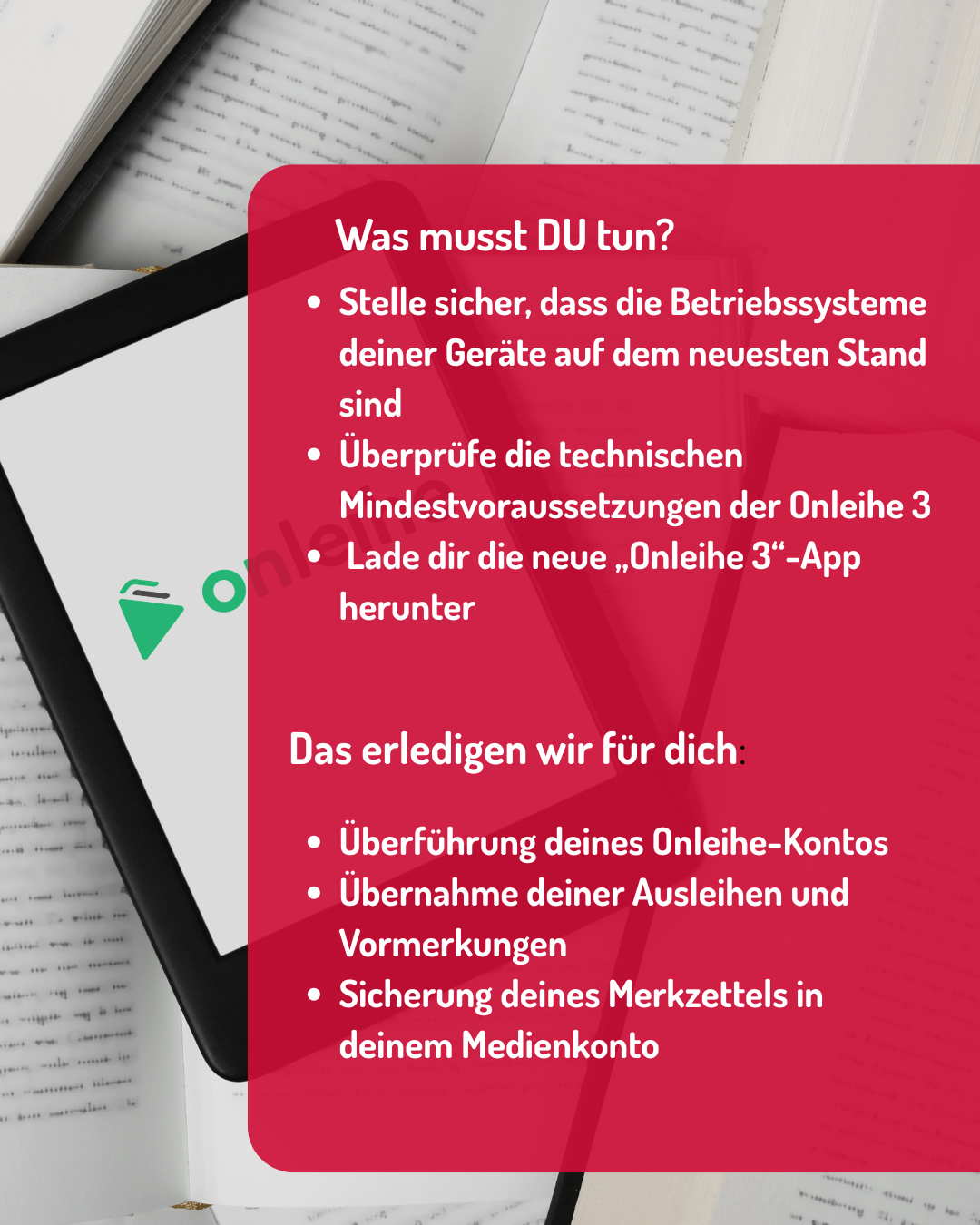 Was musst du tun? (c) Borromäusverein e.V.