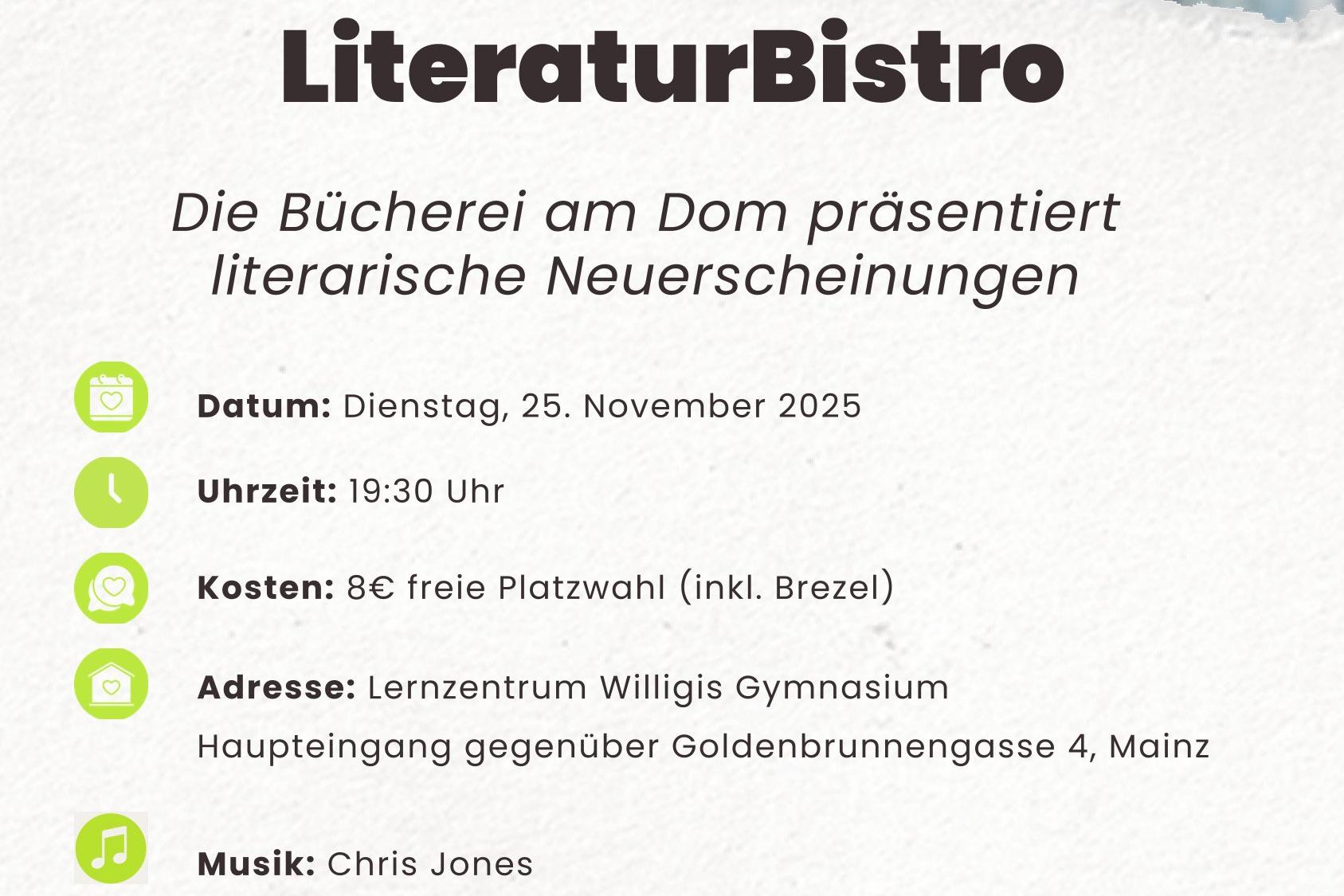 Plakat Literaturbistro 2025
