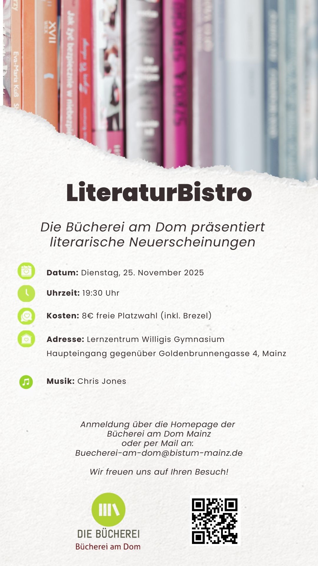 LiteraturBistro2025_Plakat (c) Bücherei am Dom