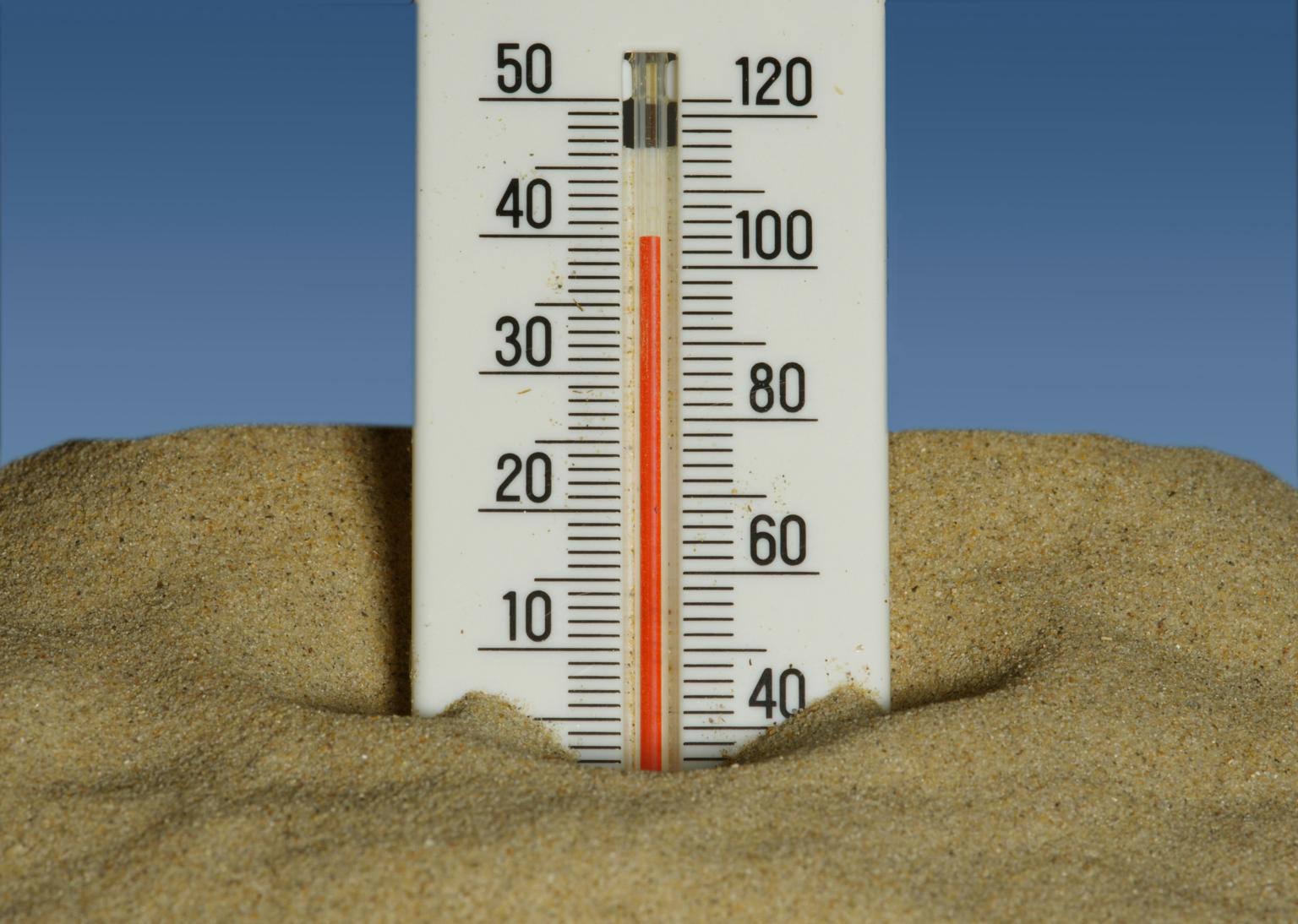 Termometer im Sand (c) Foto von Immo Wegmann auf Unsplash