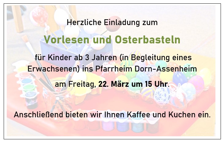 Bücherei Bastelnachmittag (c) @Pfarrbüro