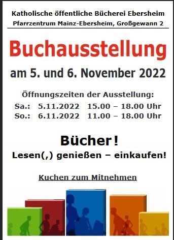 Screenshot von Plakat Buchausstellung 2022