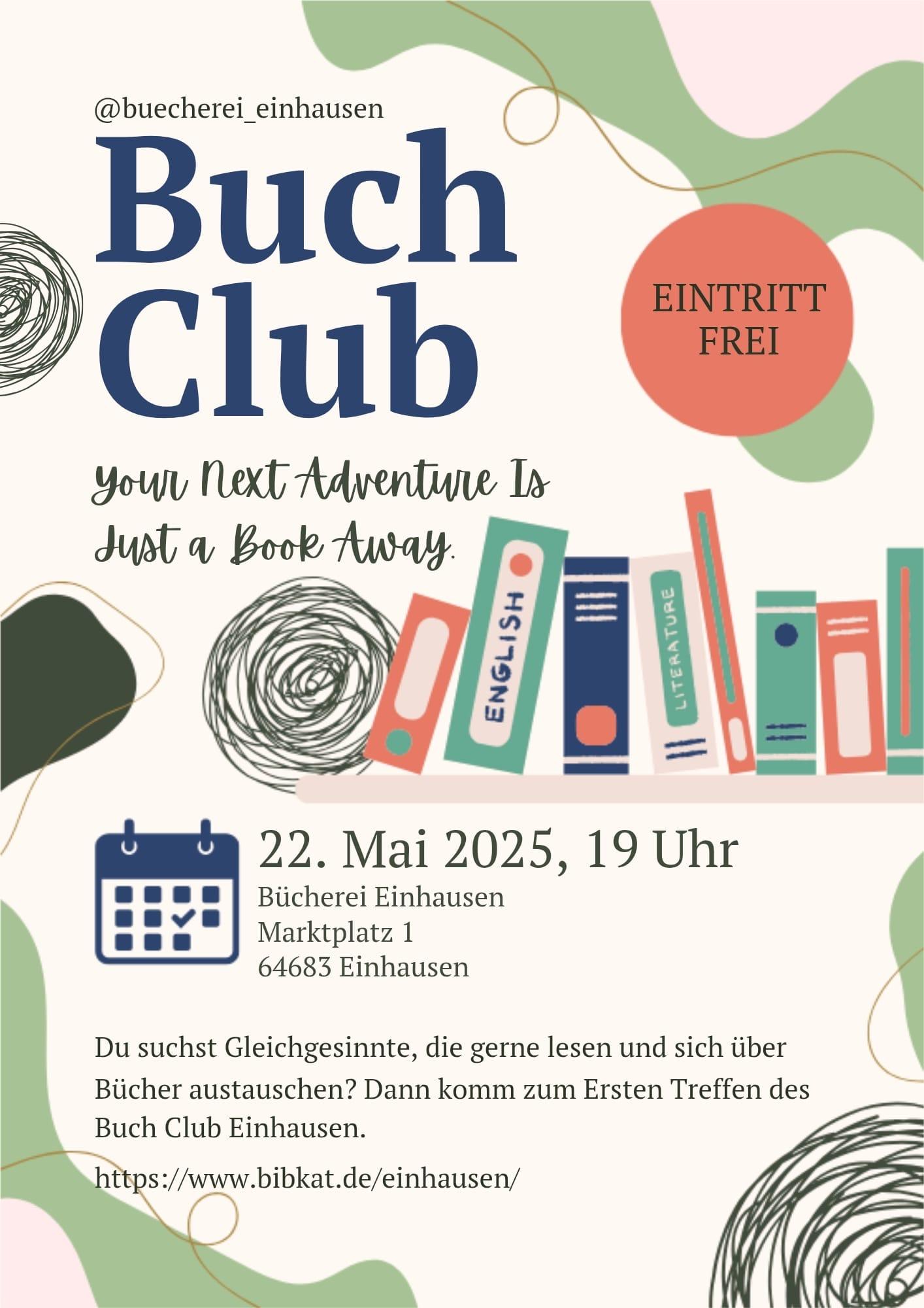 Buch Club Einhausen erstes Treffen