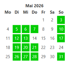 Kalenderblatt Mai 2026 (c) Buecherei Einhausen
