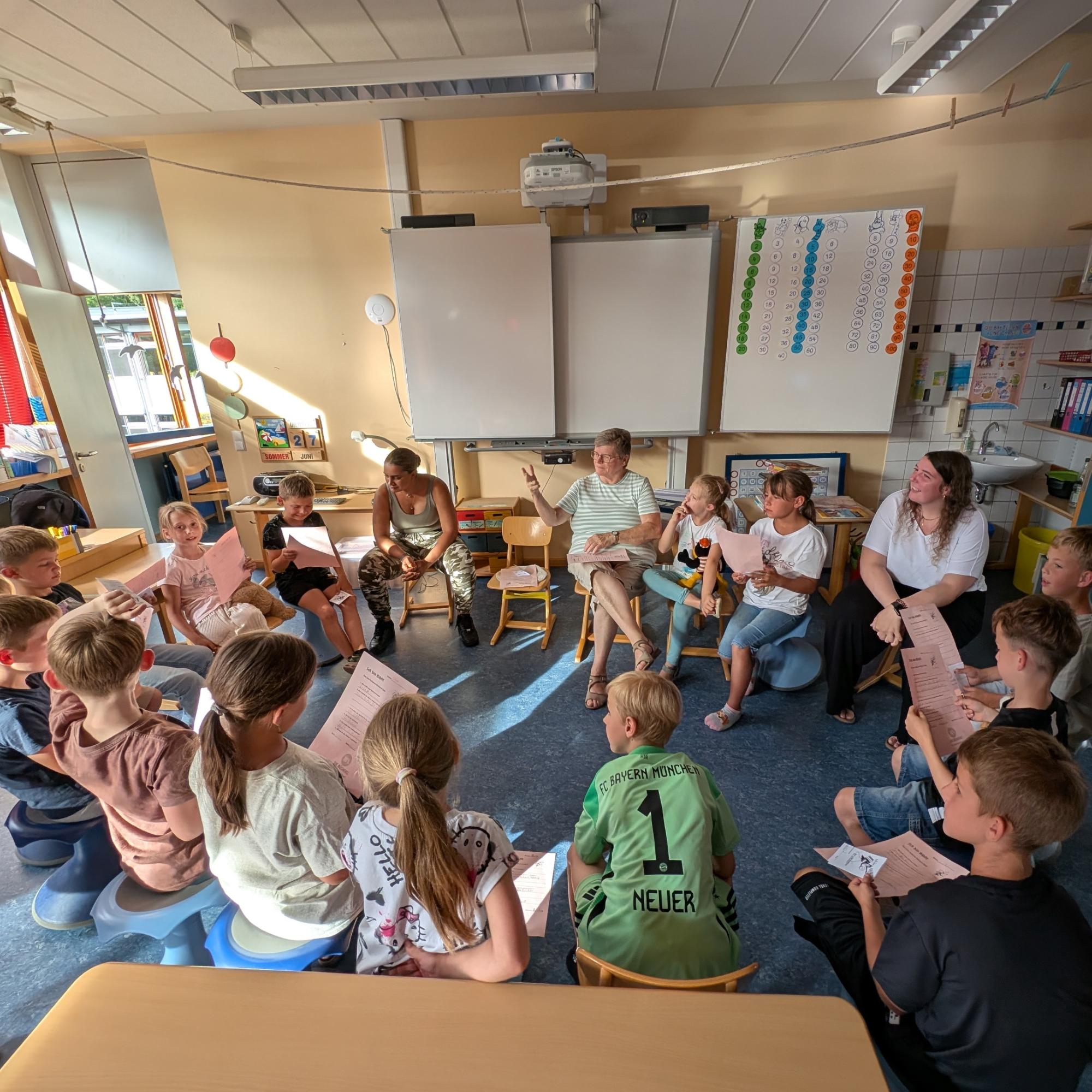 Bibfitte Kinder bei der Lesenacht