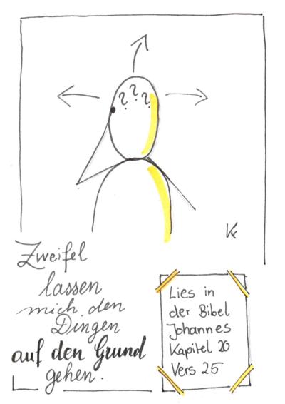 Zweifel lassen mich den Dingen auf den Grund gehen