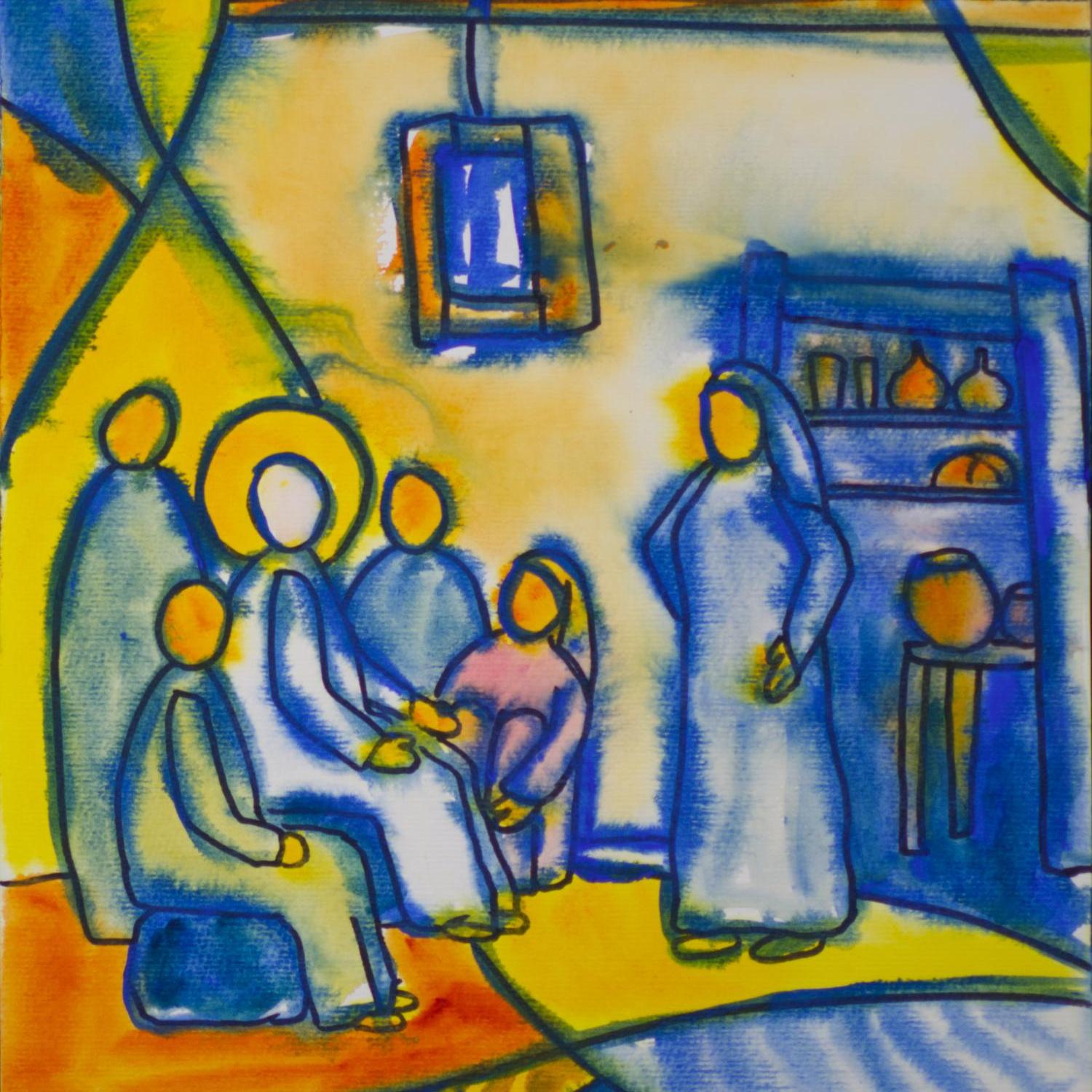 Jesus bei Maria und Marta