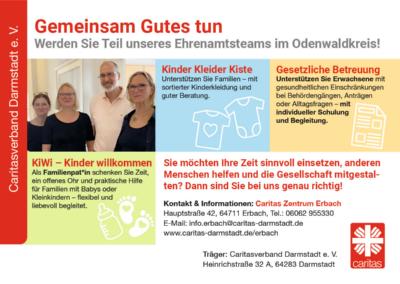 Postkarte mit unterschiedlichen Text- und Bildelementen
