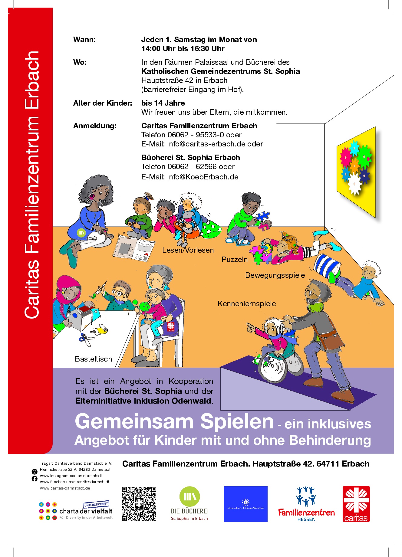 Gemeinsam Spielen (c) Caritas Zentrum Erbach / Bücherei St. Sophia