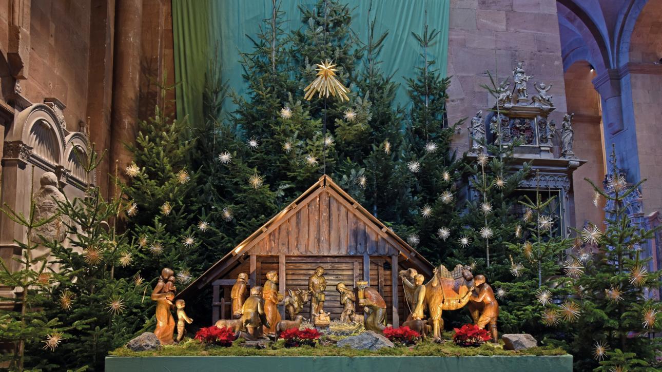 Weihnachtskrippe im Dom zu Mainz (c) Bistum Mainz/Nichtweiss