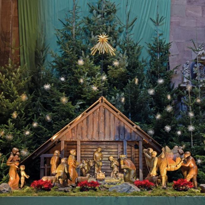 Weihnachtskrippe im Dom zu Mainz