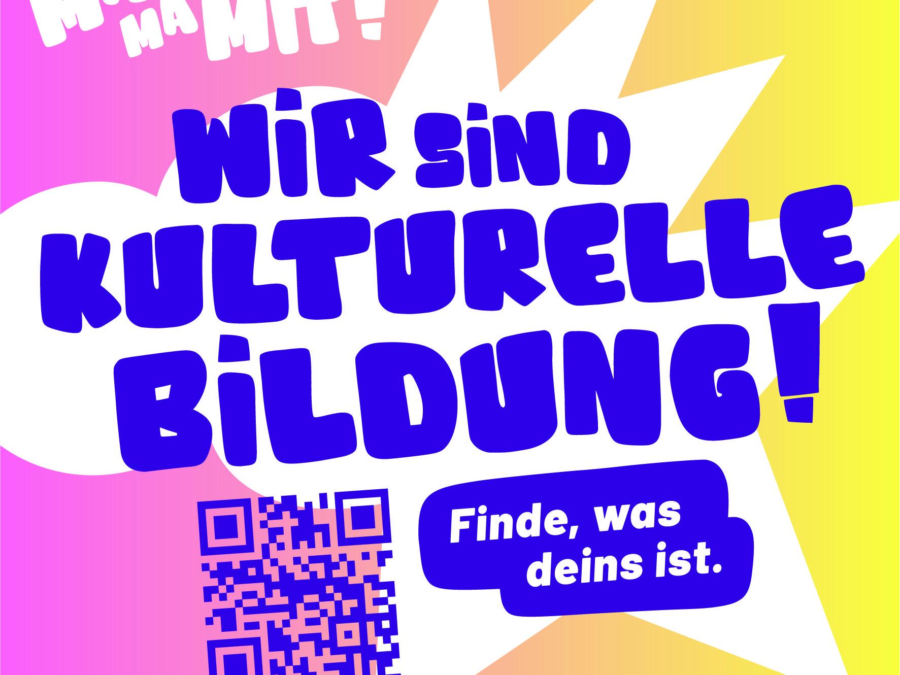 Splash Logo 'Wir sind kulturelle Bildung!'