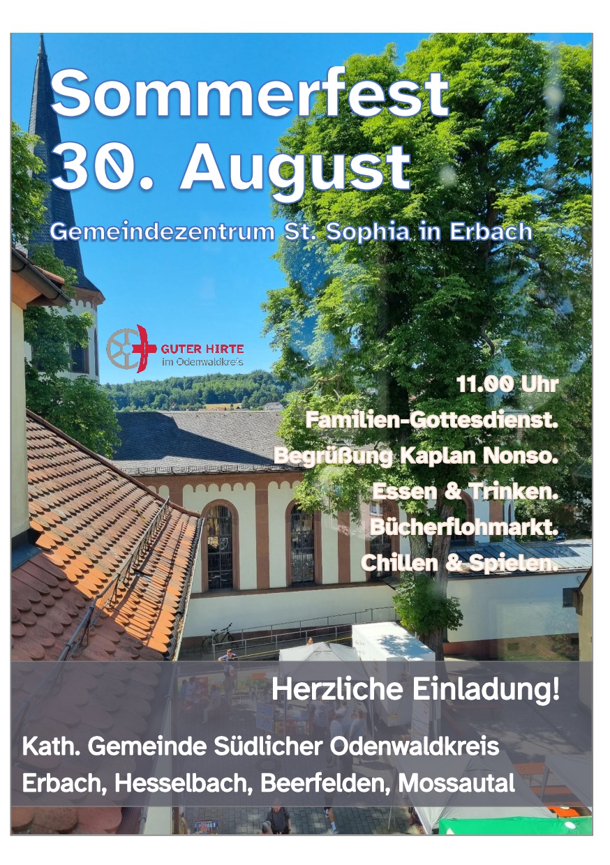 Sommerfest2026 SÜDODW (c) Pfarrei Guter Hirte im Odenwaldkreis