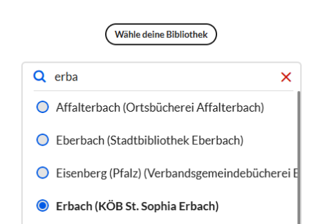 onleihe3 Bibliotheksauswahl (c) Bücherei St. Sophia Erbach