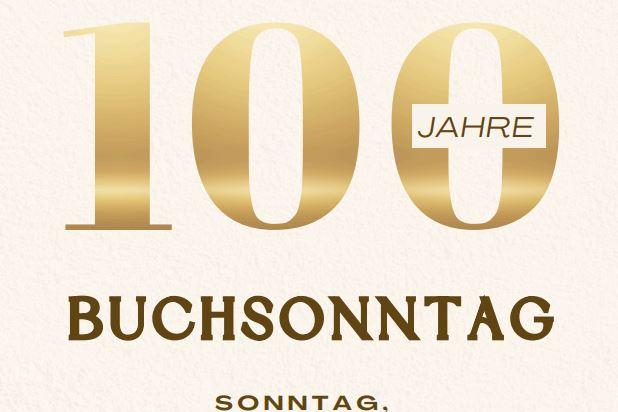 Einladung 100 Jahre Buchsonntag