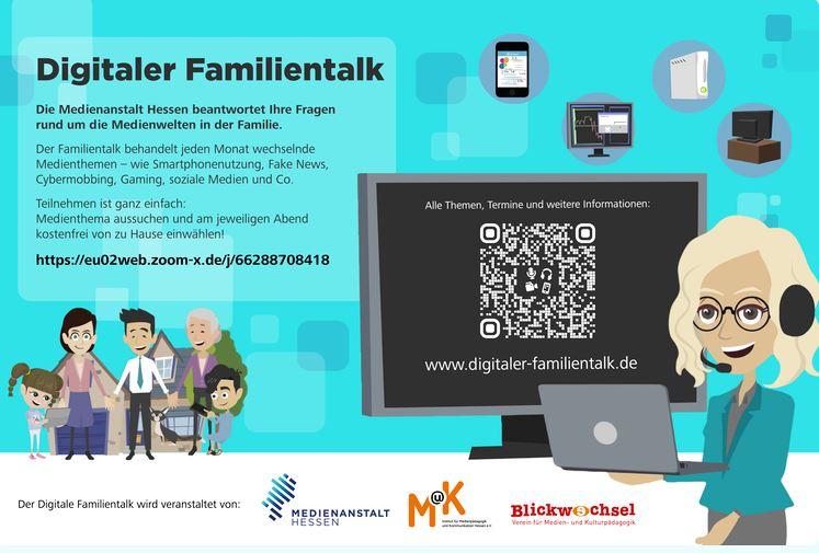 Digitaler Familentalk (c) Medienanstalt Hessen