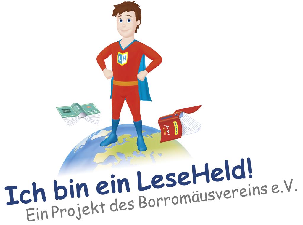 LeseHeld Kampagnenlogo 2 (c) Borromäusverein e.V. (Ersteller: Borromäusverein e.V.)