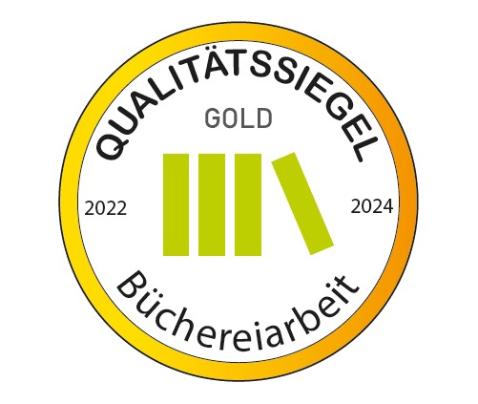 Qualitätssiegel Büchereiarbeit in Gold (c) Fachstelle Mainz