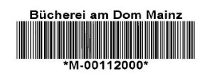 SBC-Barcode Bücherei am Dom (c) Fachstelle Mainz (Ersteller: Fachstelle Mainz)