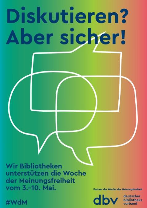 Plakat Woche der Meinungsfreiheit 3. - 10. Mai 2026 (c) dbv