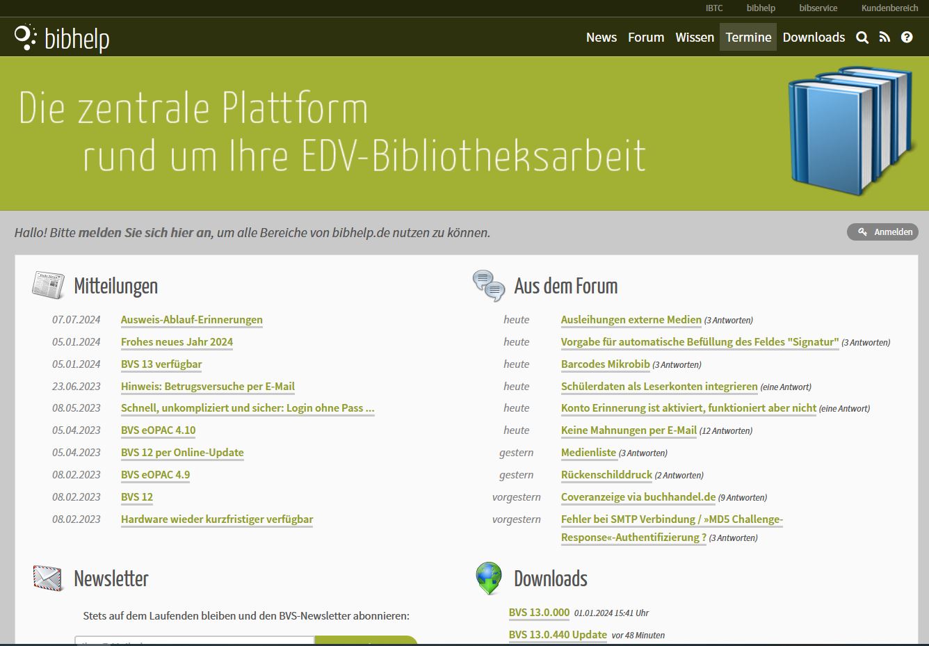 Startseite bibhelp.de (c) IBTC