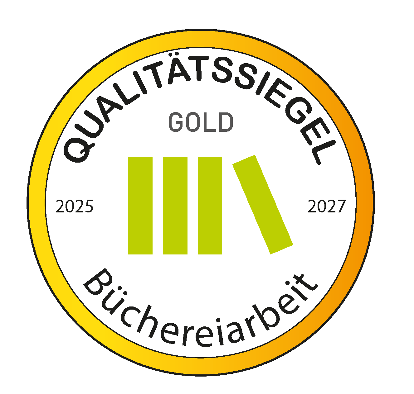 Qualitätssiegel in Gold