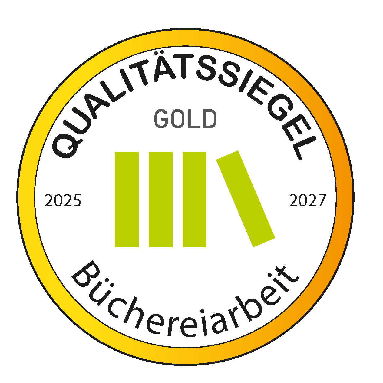 Qualitätssiegel in Gold