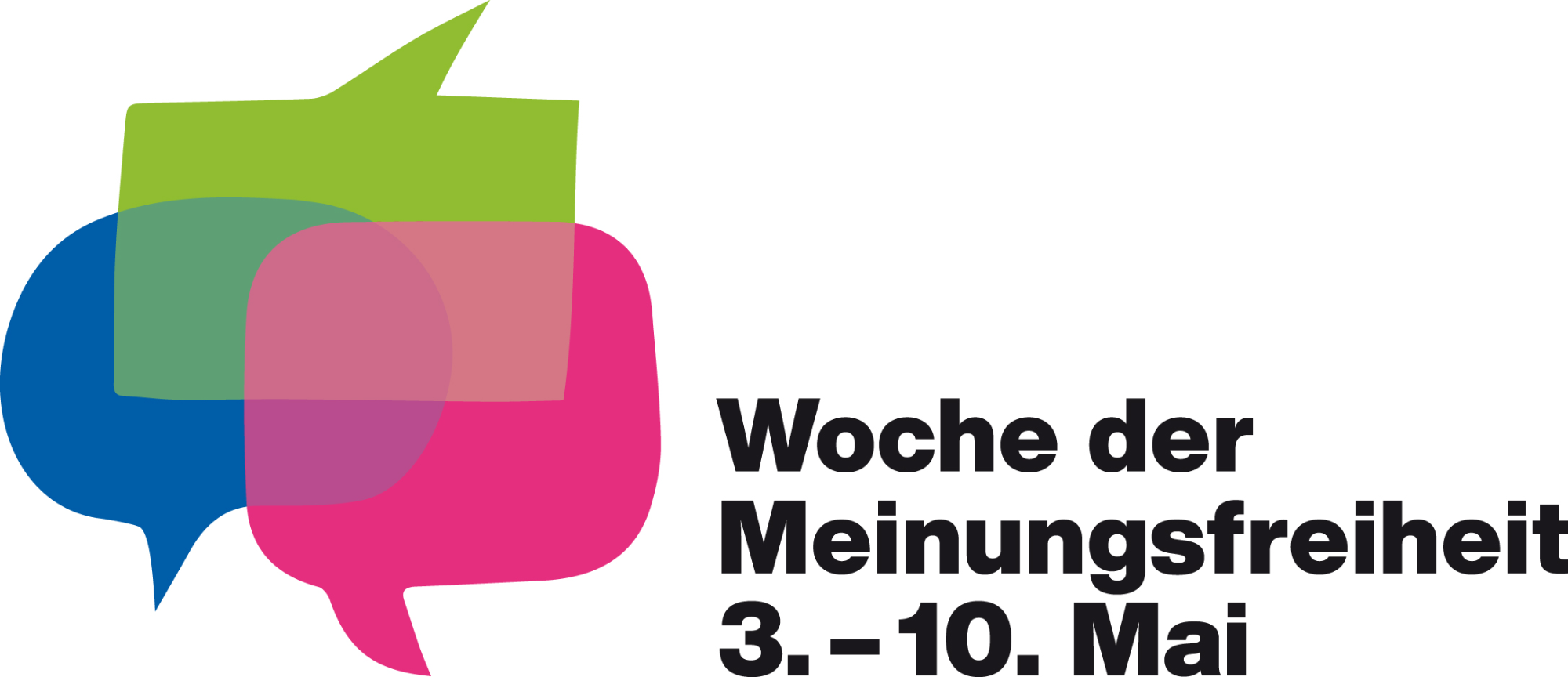 Logo Woche der Meinungsfreiheit 3. - 10. Mai 2024