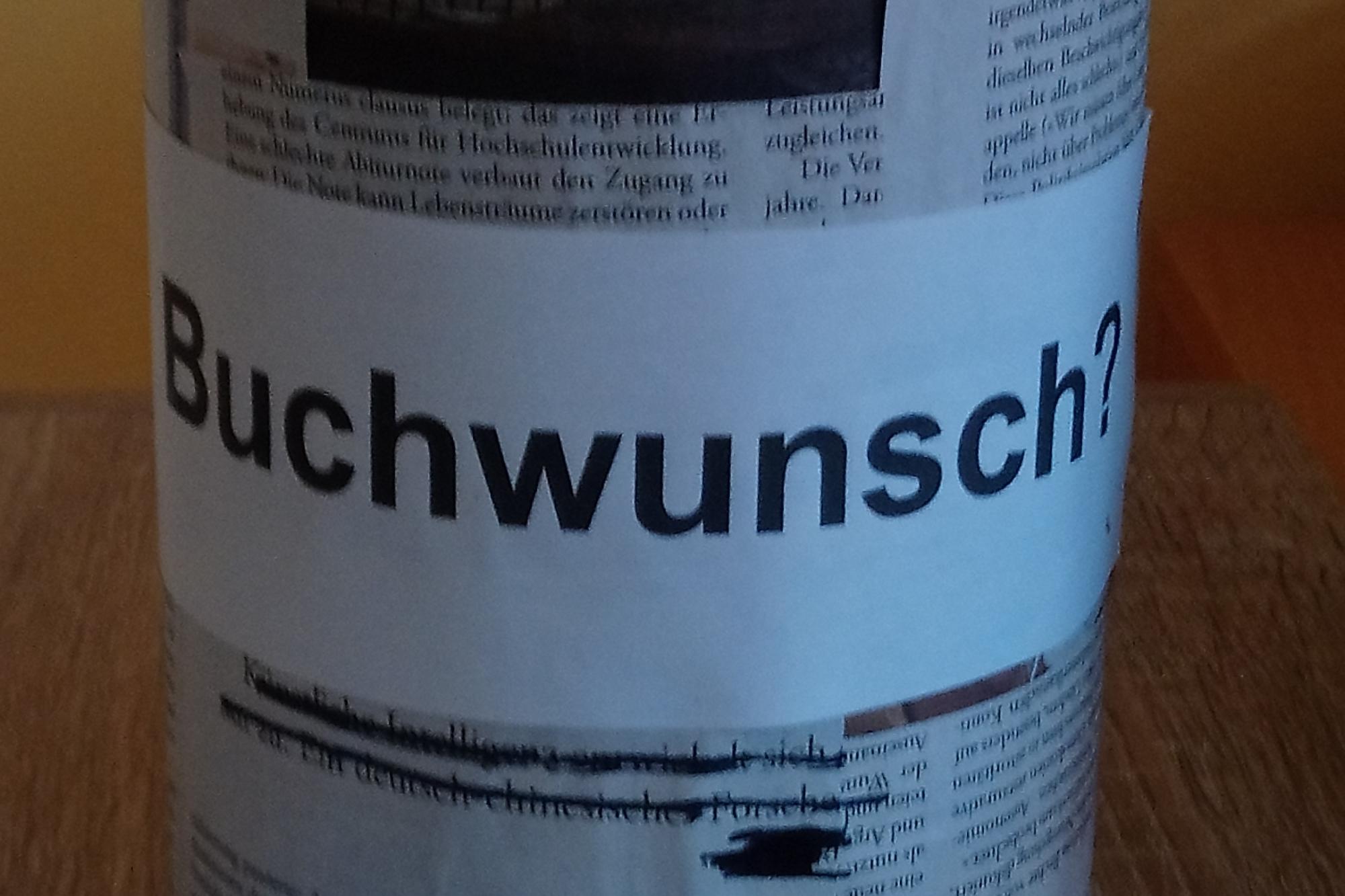 Zettelbox Buchwunsch