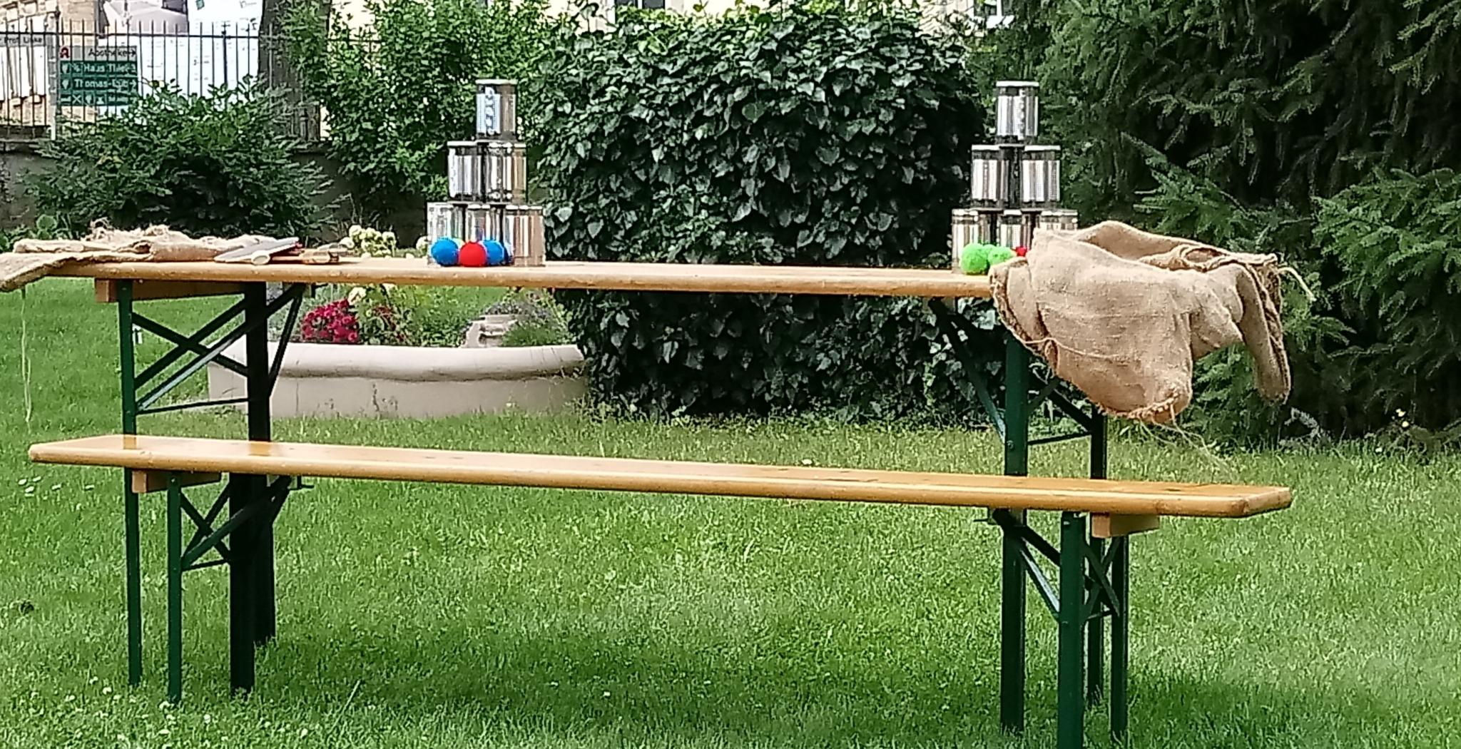 Spielangebot im Pfarrgarten