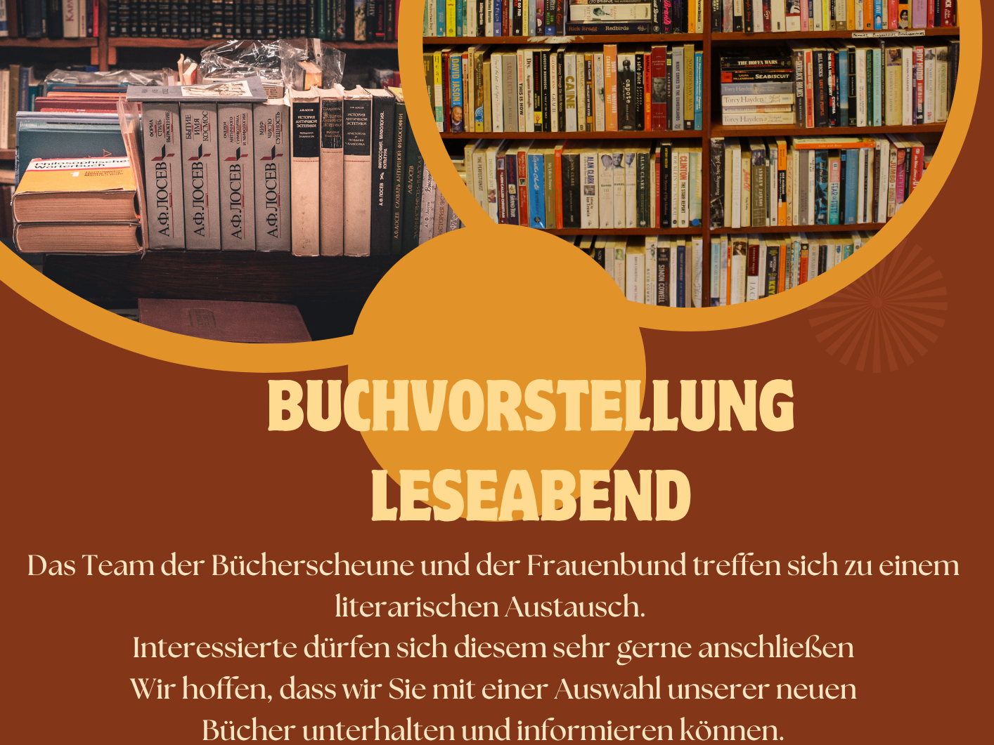 Brown Modern Book Fair Flyer