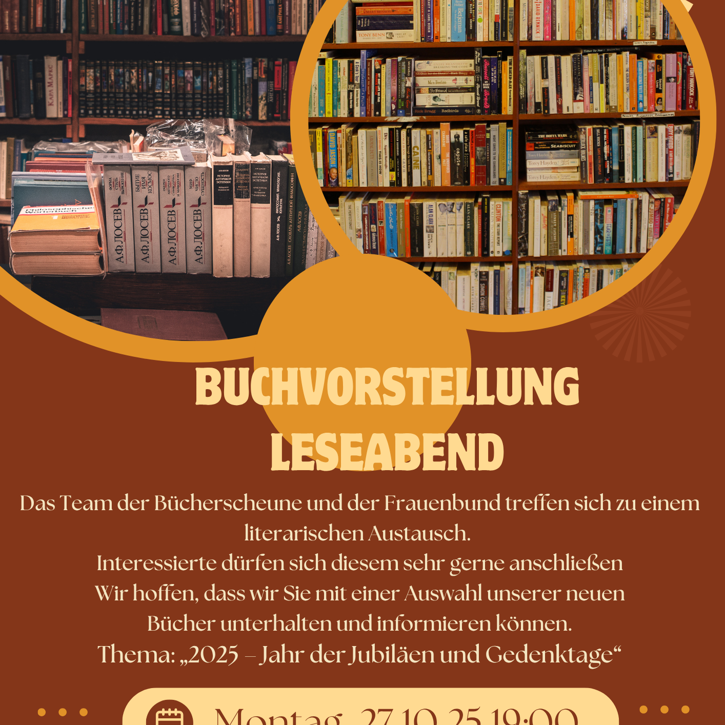 Brown Modern Book Fair Flyer