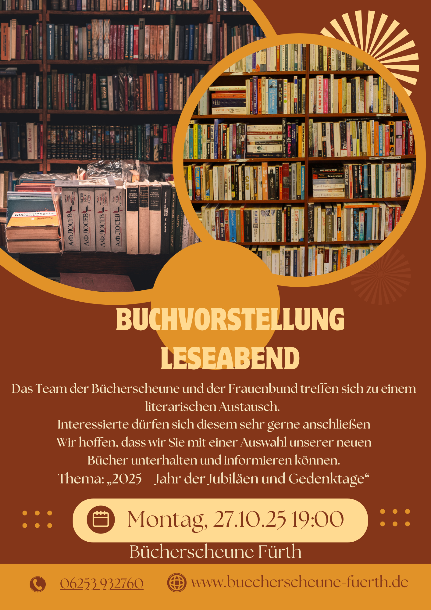 Brown Modern Book Fair Flyer (c) canva