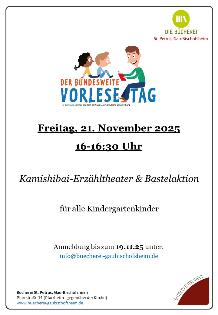 Vorlesetag 21.11.25 (c) Bücherei St. Petrus