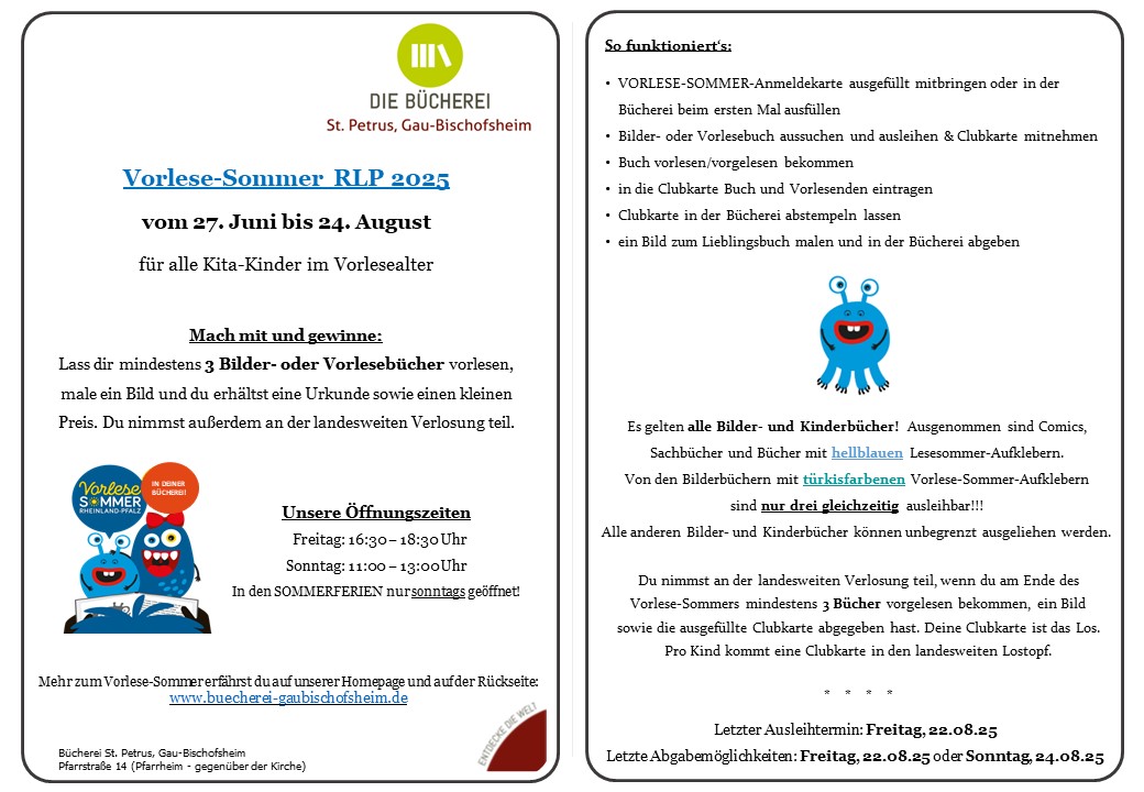 Vorlesesommer2025 (c) KöB St. Petrus