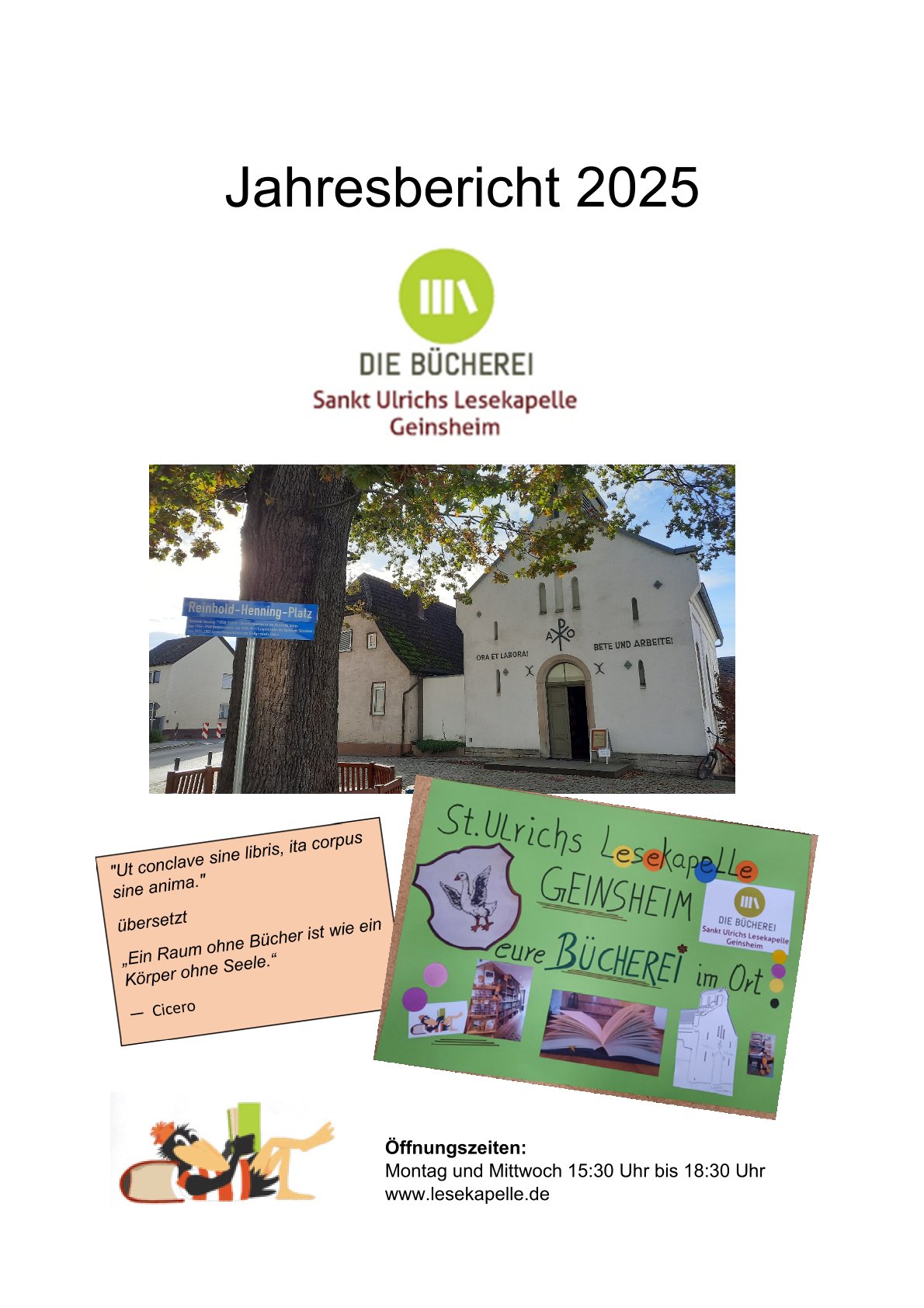 Jahresbericht 2025 (c) KÖB St. Ulrichs Lesekapelle