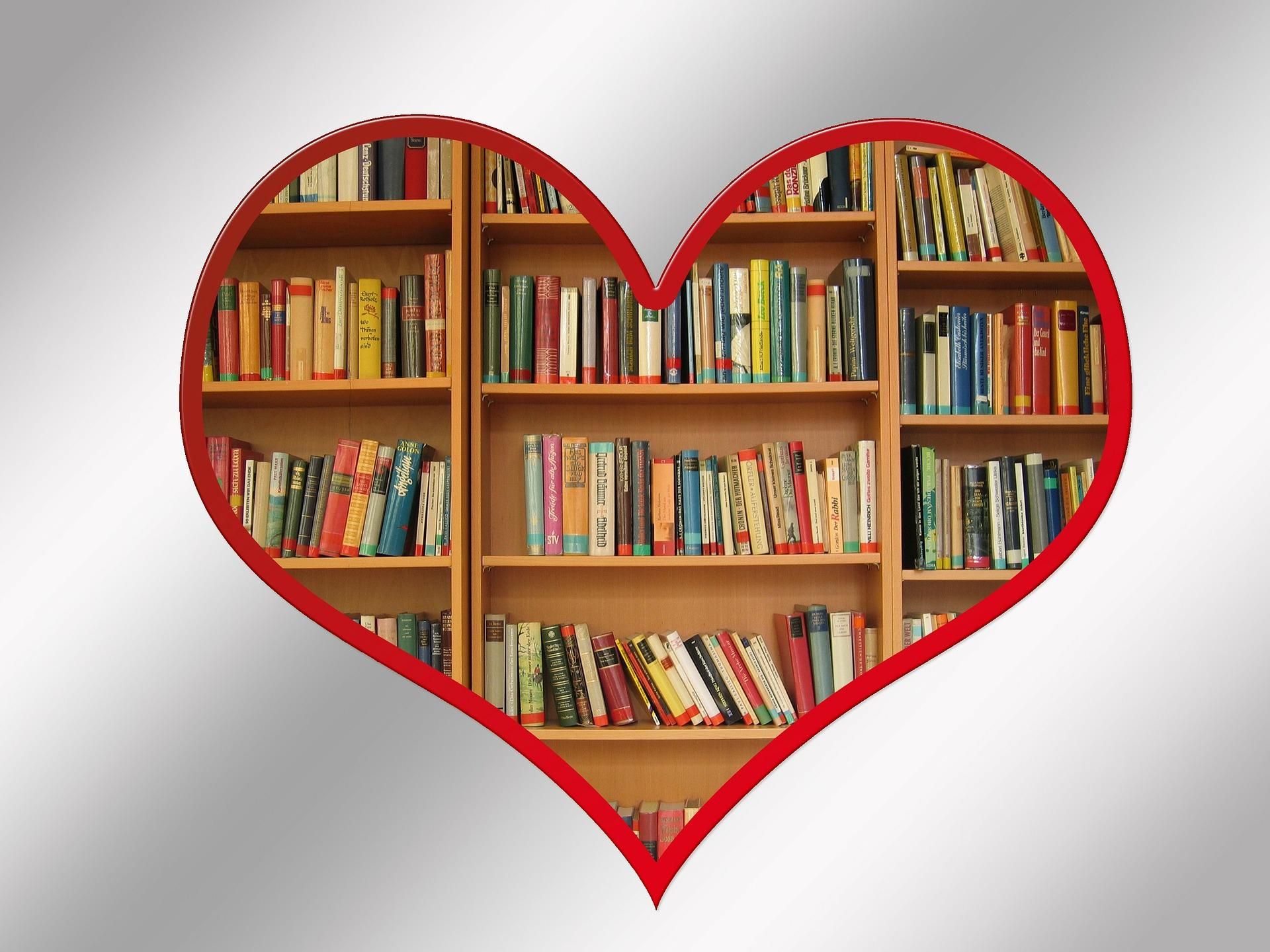 Bücherherz für Buchausstellung pixabay.com